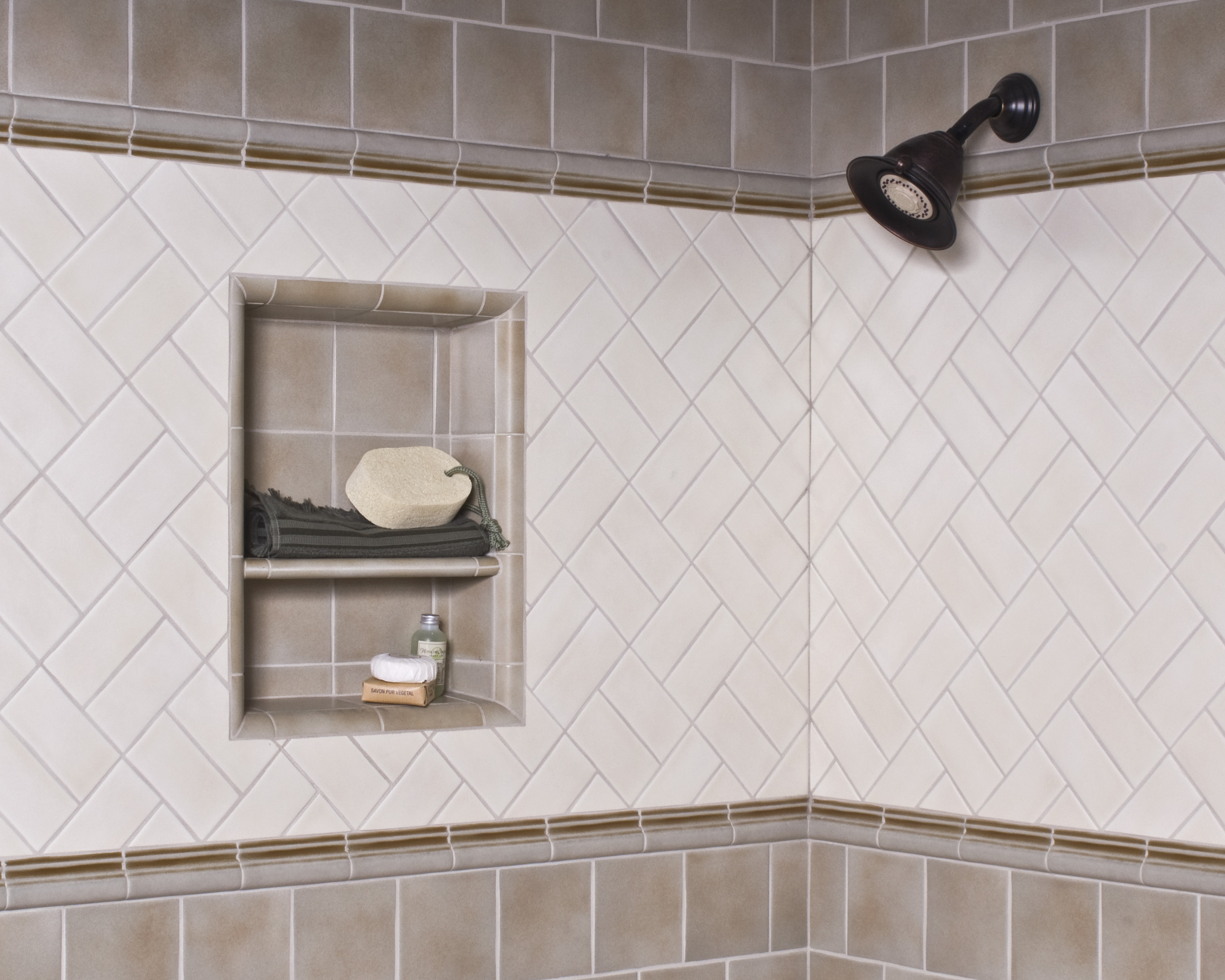 Tile for a Waterproof Shower Niche